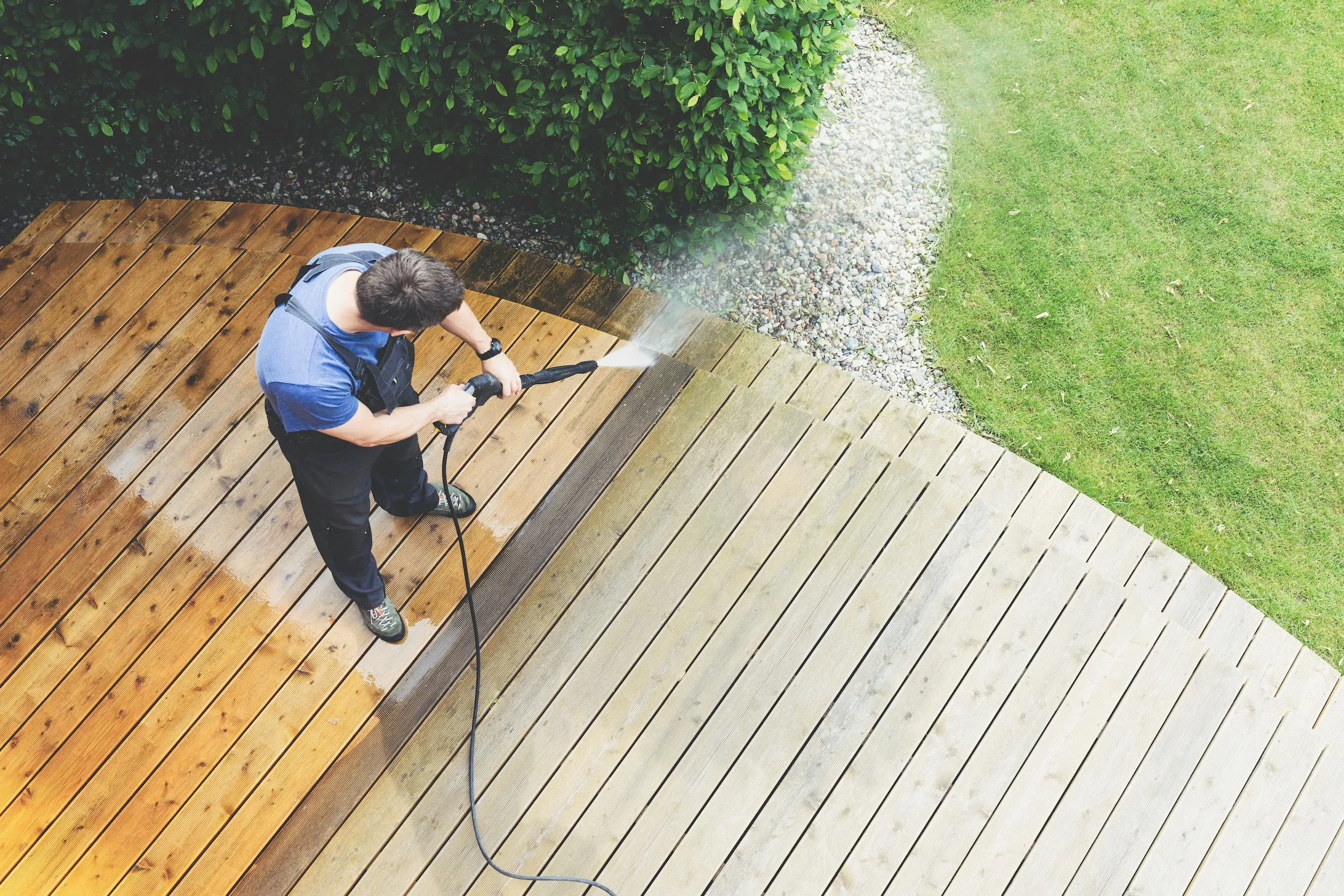 Deck washing